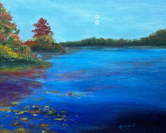 Floating on Blue and Orange