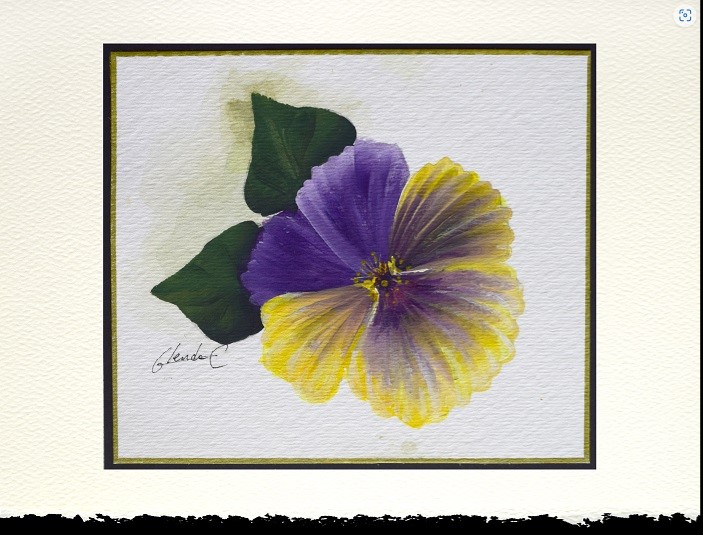 Greeting Card - Pansy