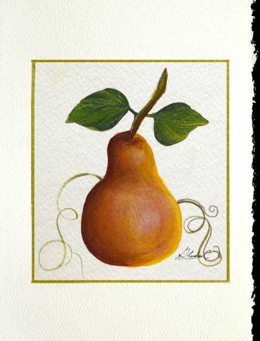 Greeting Card - Pear